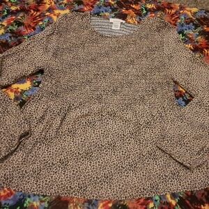 Urban Romantics Animal Print Blouse